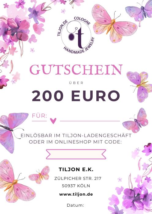 Sofort verschenkbarer Schmuckgutschein von Tiljon – perfekt für Last-Minute-Geschenke